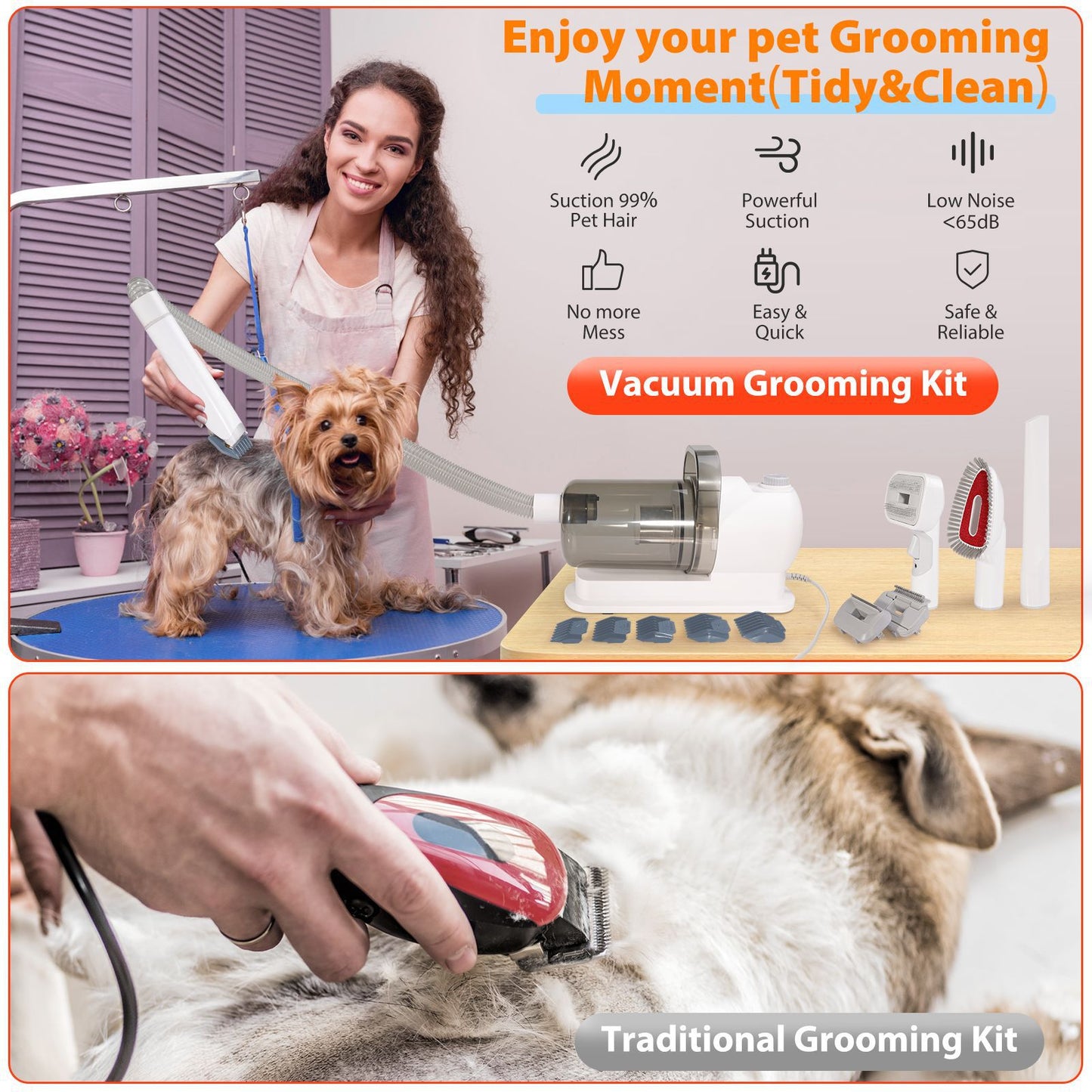 pet hair remover tool traditional pet grooming vs vacuum pet grooming demo