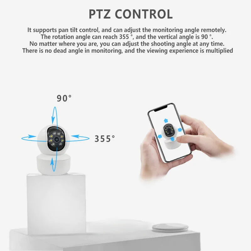 iCSee Camera Wifi Nigh Vision Two Way Rotation Angles