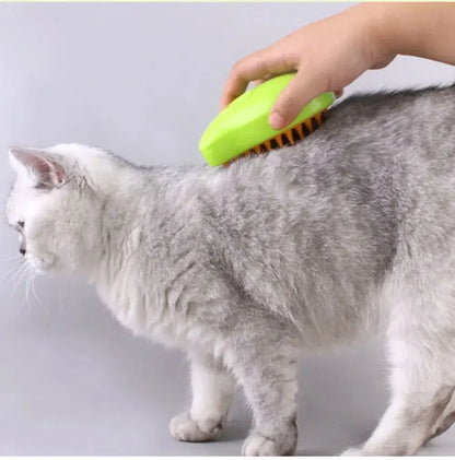 Steam, Spray, Massage: 3-in-1 Pet Grooming Tool