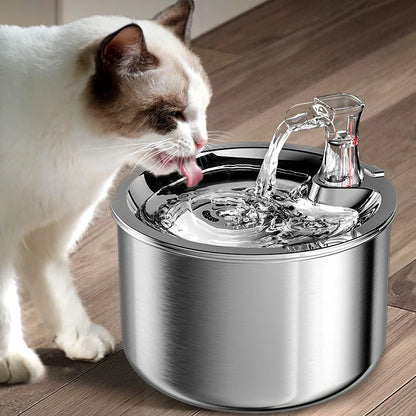 Stainless Steel Pet Water Fountain: Your Furry Friend's Hydration Haven 💦 - Wags & Whiskers