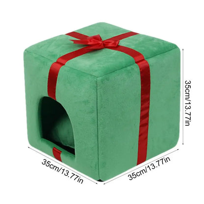 Christmas Pet Gift Cat Bed Cat Caves Variety Box Green