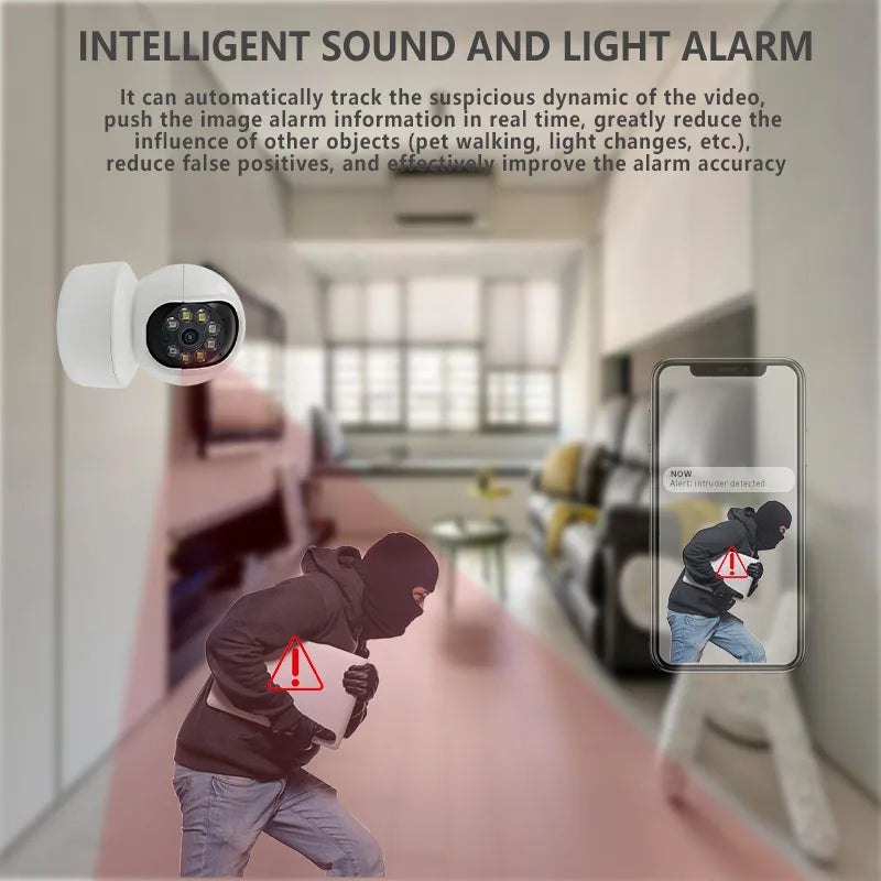 iCSee Camera Wifi Nigh Vision Two Way Sound and Light Alarm