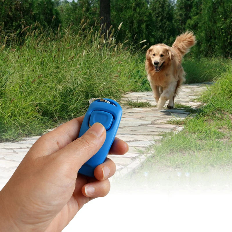 Train Your Cat or Dog Faster & Easier - The Clicker Trainer with Wristband - Wags & Whiskers