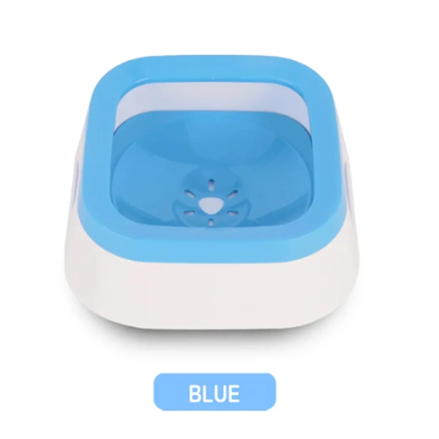 Non Spill Dog Bowl Blue