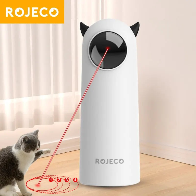 Ignite the Chase! The ROJECO Interactive Smart Cat Laser Toy - Wags & Whiskers