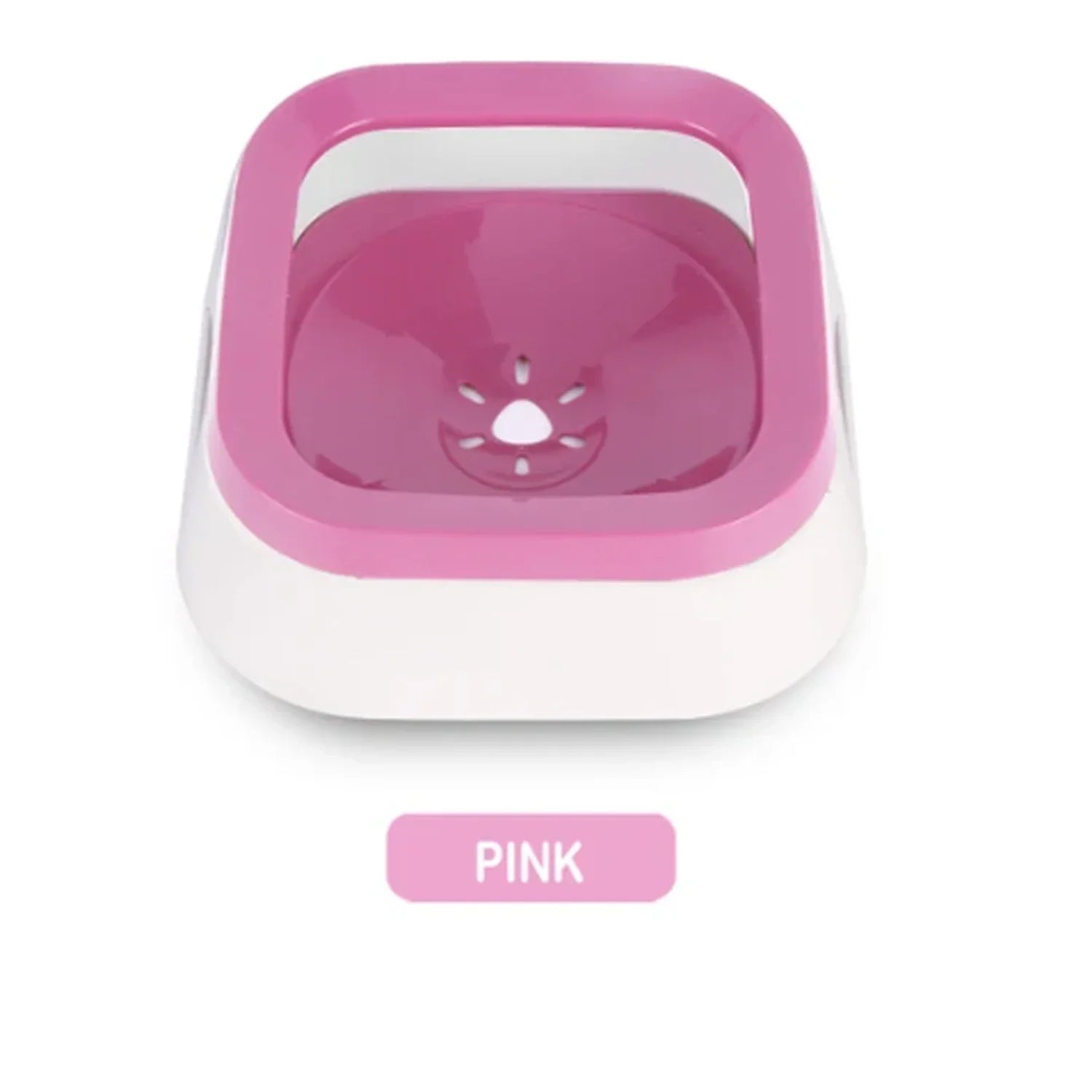 Non Spill Dog Bowl Pink