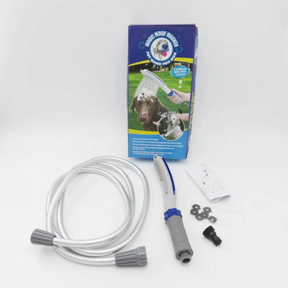 dog shower sprayer what is in the packet