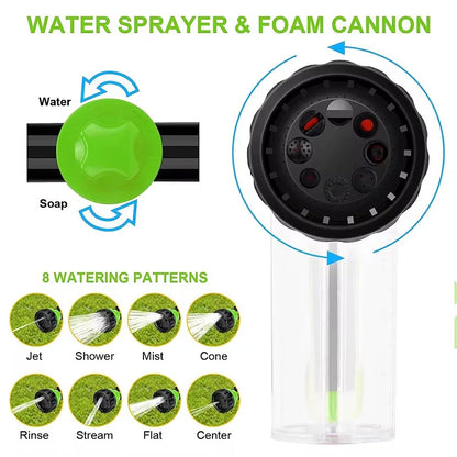 High-pressure Sprayer Nozzle Hose Dog Shower Gun 3 Mode Adjustable Pet Wash Cleaning Bath Water Foam Soap Sprayer Dog Clean Tool