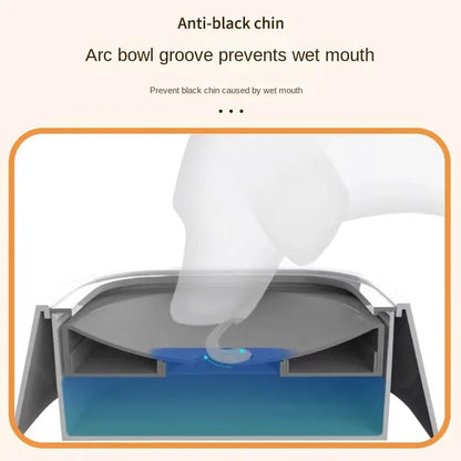 Non Spill Dog Bowl anti black chin